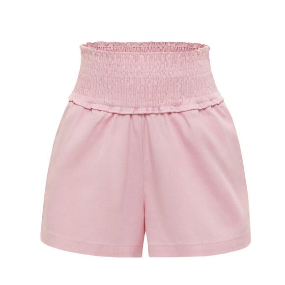 Pleat Collection Chloe Shorts - Pink Twill‎ NWT size 16 - Picture 1 of 5